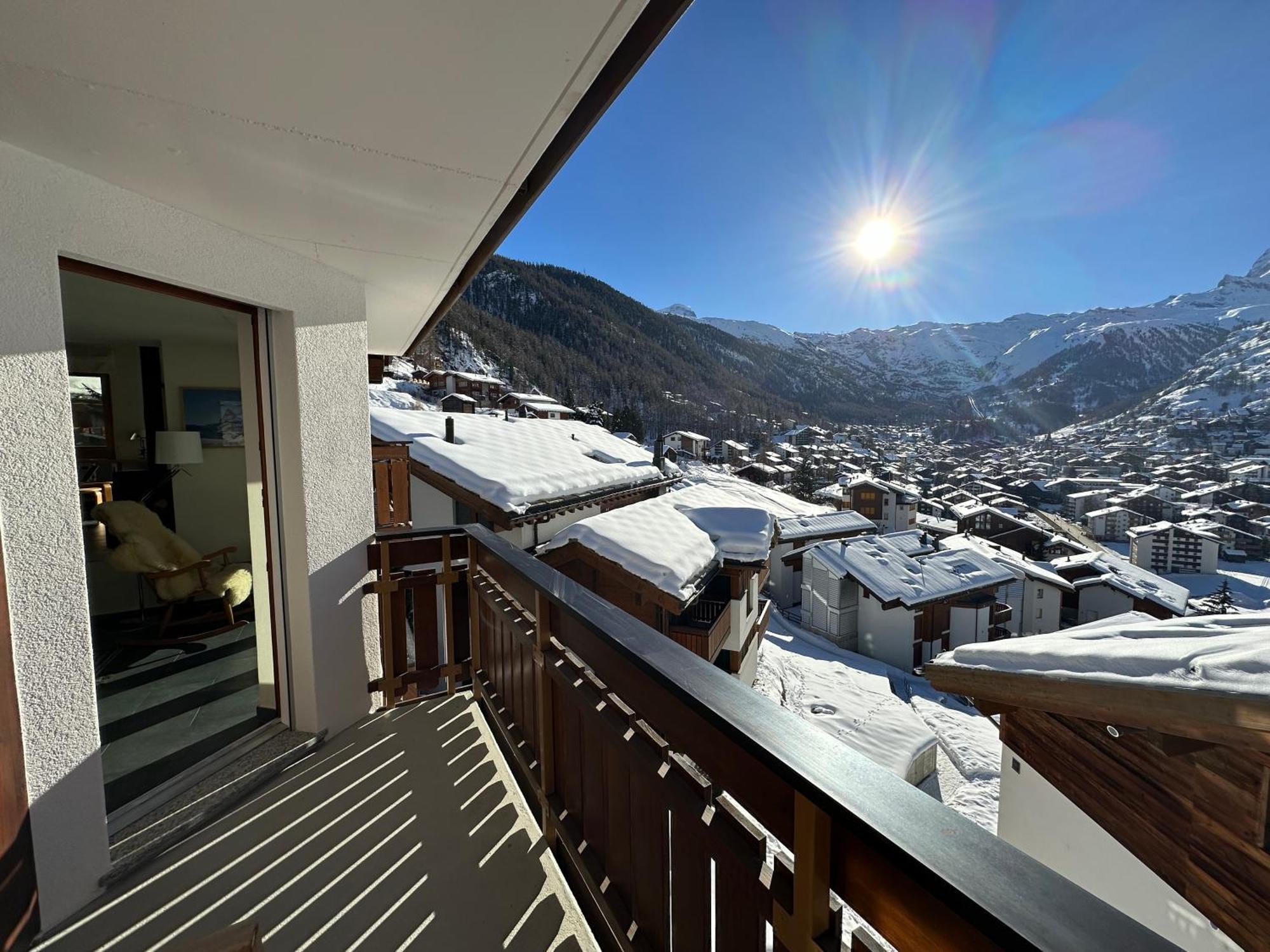 Modern Self-Catering Apartment With Matterhorn Views Zermatt Luaran gambar